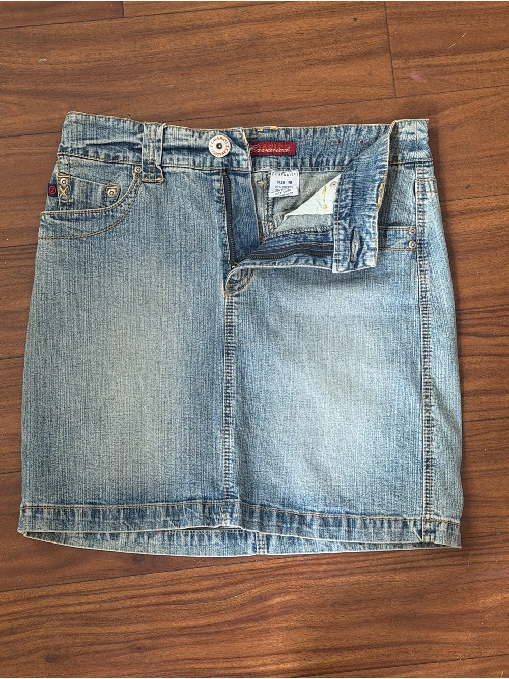 Z. Cavaricci Light Blue Denim Mini Skirt